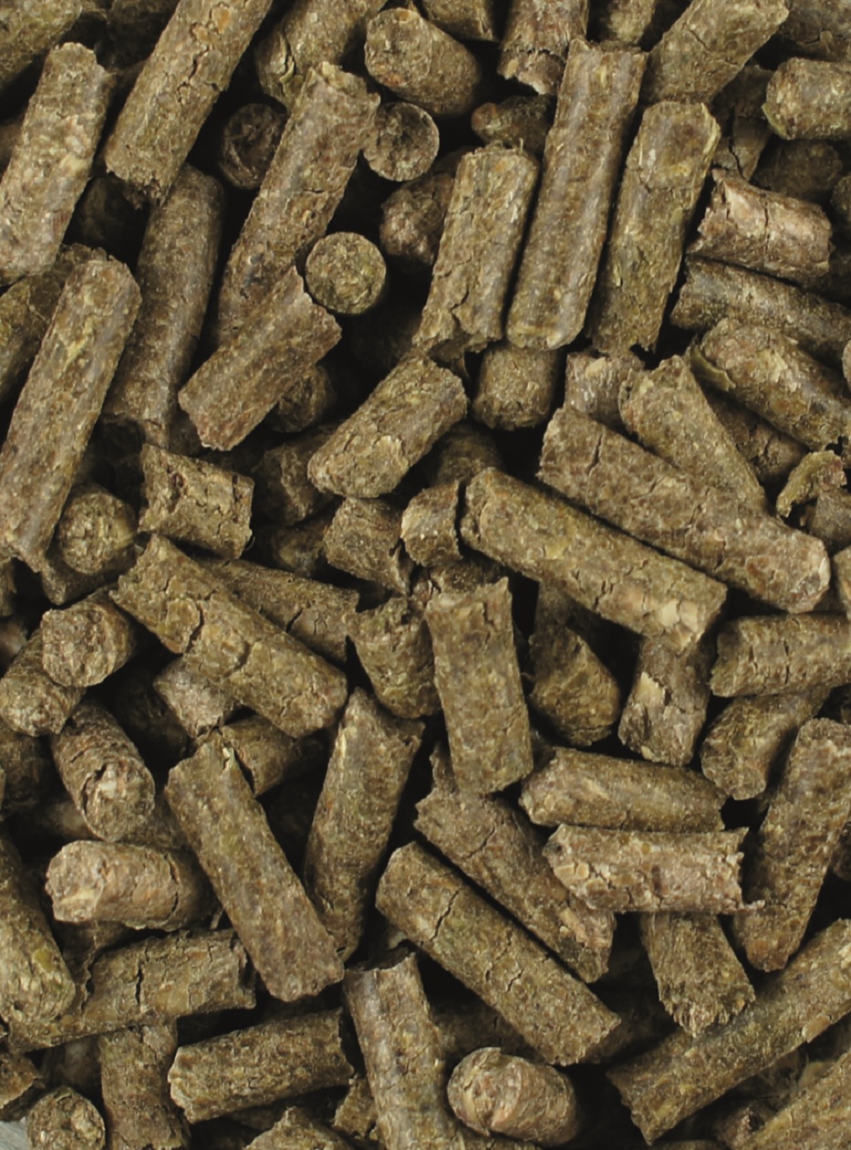 Braune, kleine Pellets