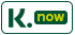 Logo von K.now, grüne Schrift auf schwarzem Hintergrund