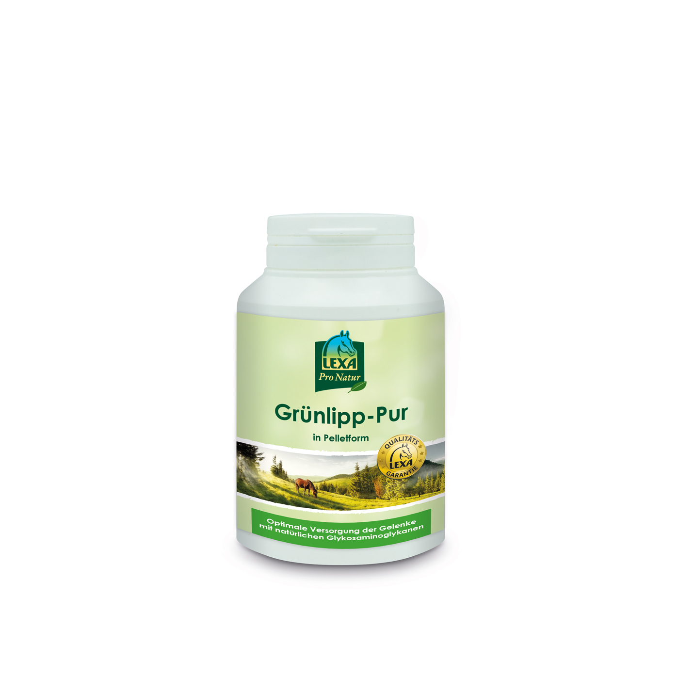 Grünlipp-Pur in einer weißen Dose (Kunststoff)