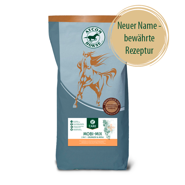 Mobi-Mix in graume Papierpasack und Produktinformatinoen